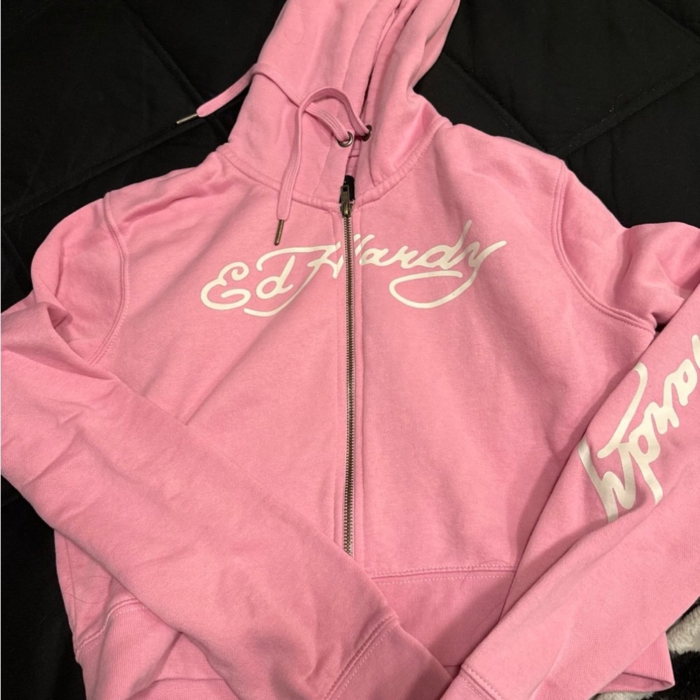 Ed Hardy Pink Hoodie